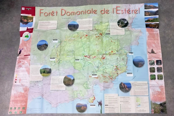 Carte ONF - Forêt domaniale de l'Estérel - Bonjour Fun