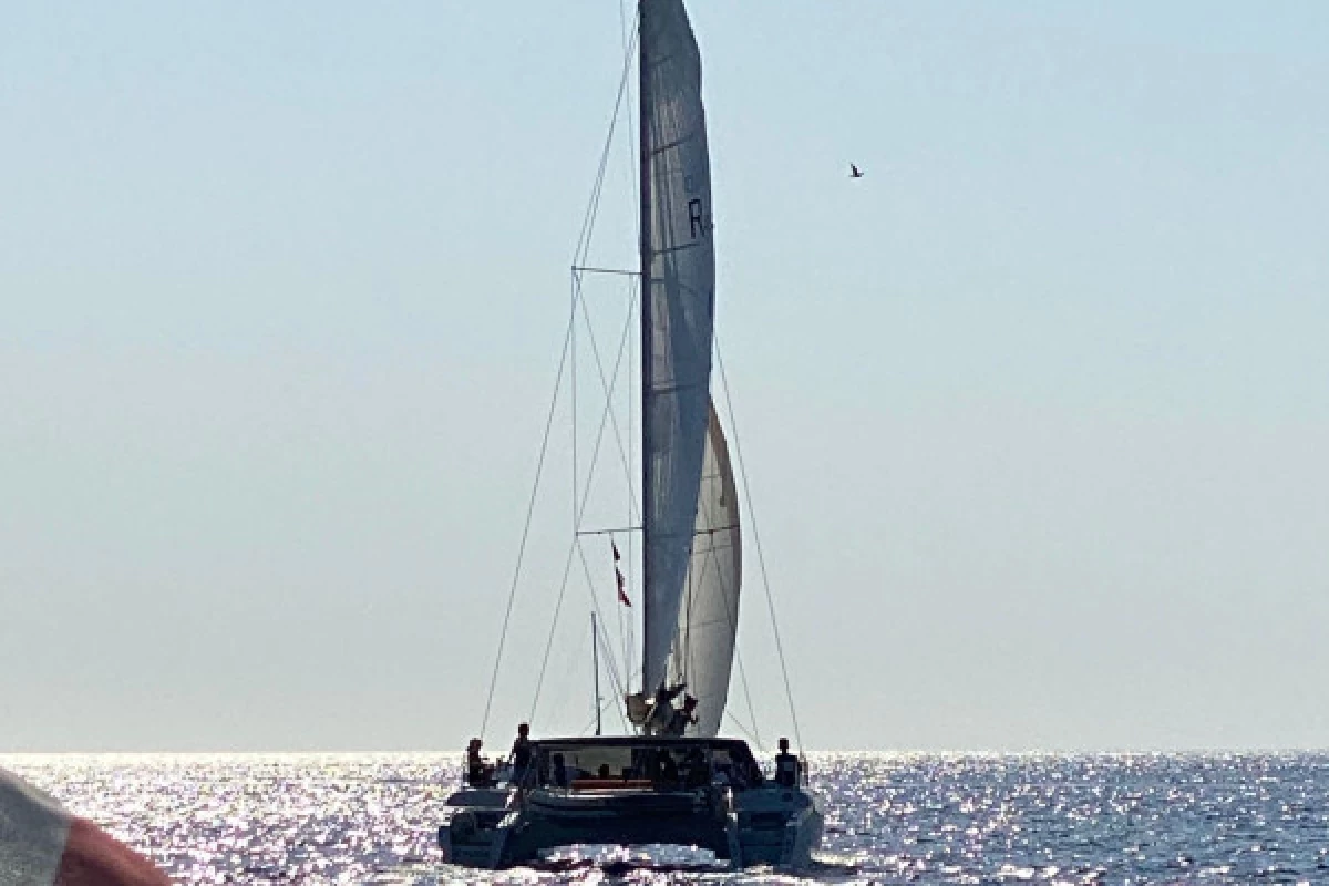 Catamaran à voile dans les îles du Frioul. Départ Mucem - Bonjour Fun