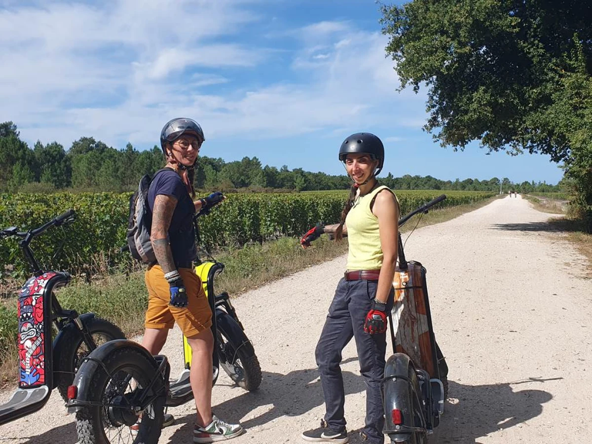 Circuit trottinette tout terrain - Entre Lac Bleu et forêts de Pessac-Léognan (1h00) - Bonjour Fun