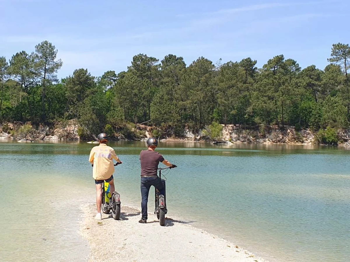 Circuit trottinette tout terrain - "Entre lacs et vignobles de Pessac Léognan" (1h30) - Bonjour Fun