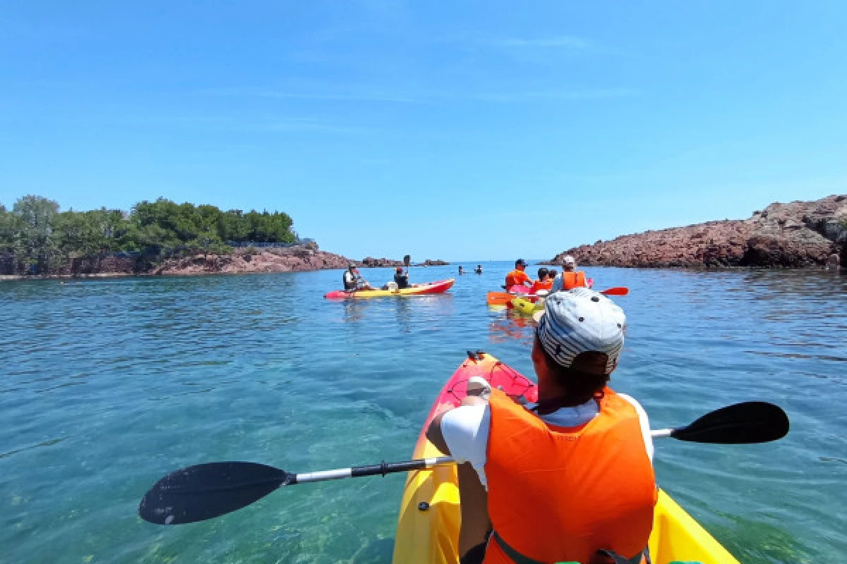 Excursion encadrée en Kayak ou en paddle- Estérel - Bonjour Fun