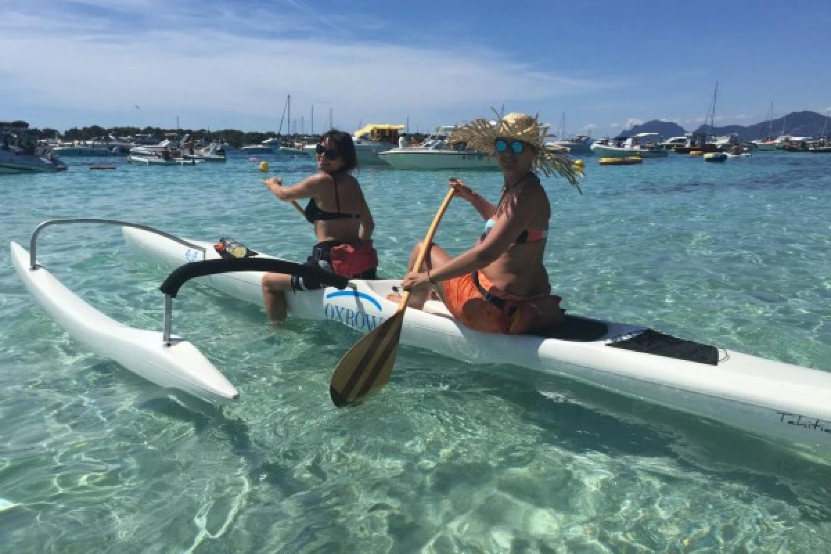 Le Lagon des Iles de Lérins en Pirogue Polynésienne - Bonjour Fun