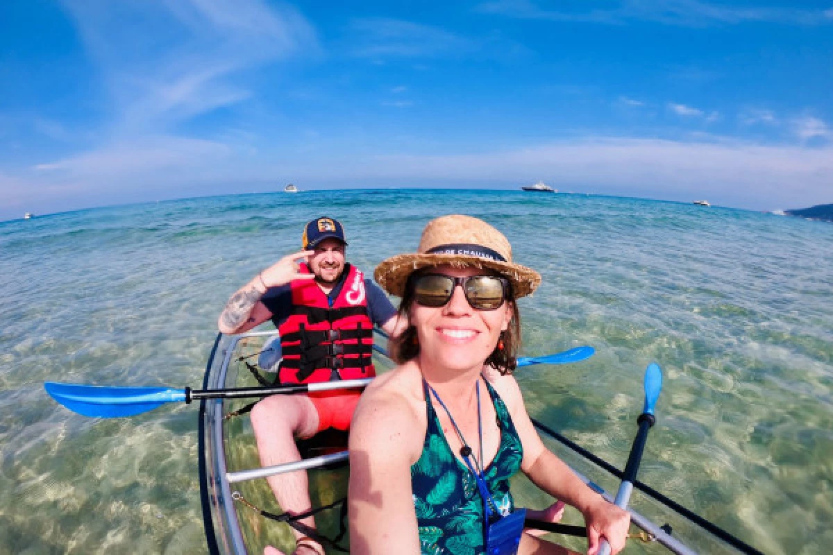 Location de kayak transparent  - plage de la Madrague - Bonjour Fun