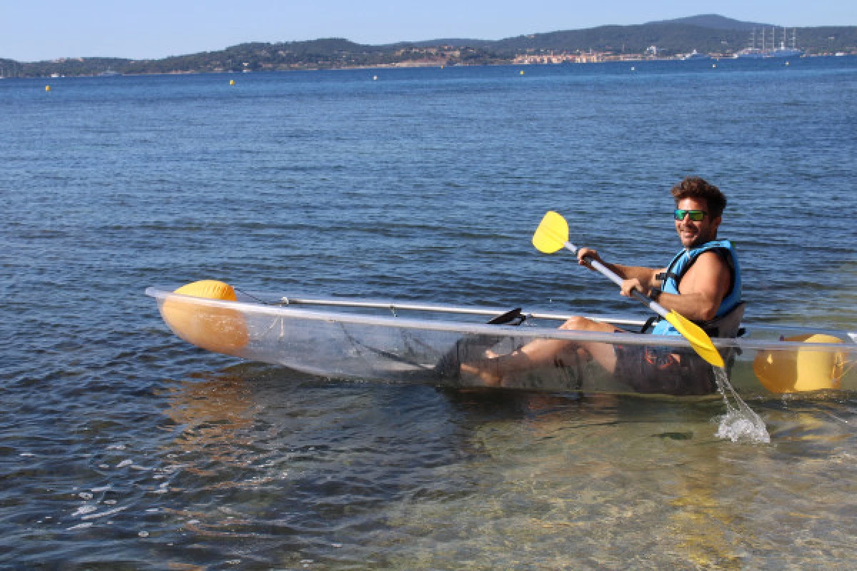 Location de kayak transparent  - plage de la Madrague - Bonjour Fun