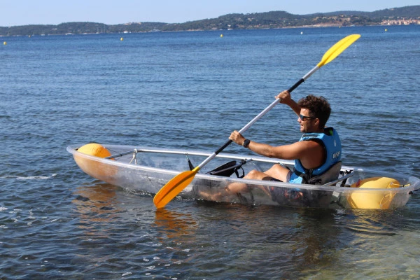 Location de kayak transparent -  plage de la Nartelle - Bonjour Fun
