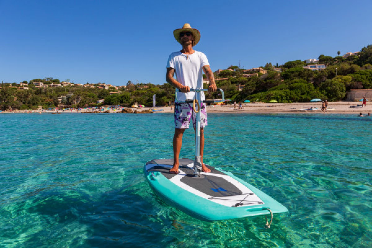 Location trottinette aquatique sur la plage du Ruppione - Bonjour Fun