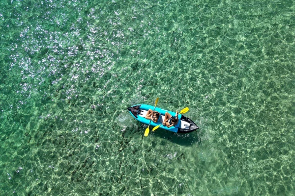 Location de kayak gonflable  - plage de la Madrague - Bonjour Fun