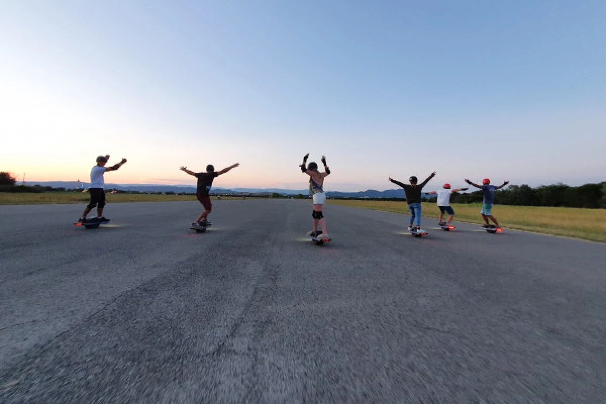 Skate électrique : Balade Soirée/Nocturne - Bonjour Fun