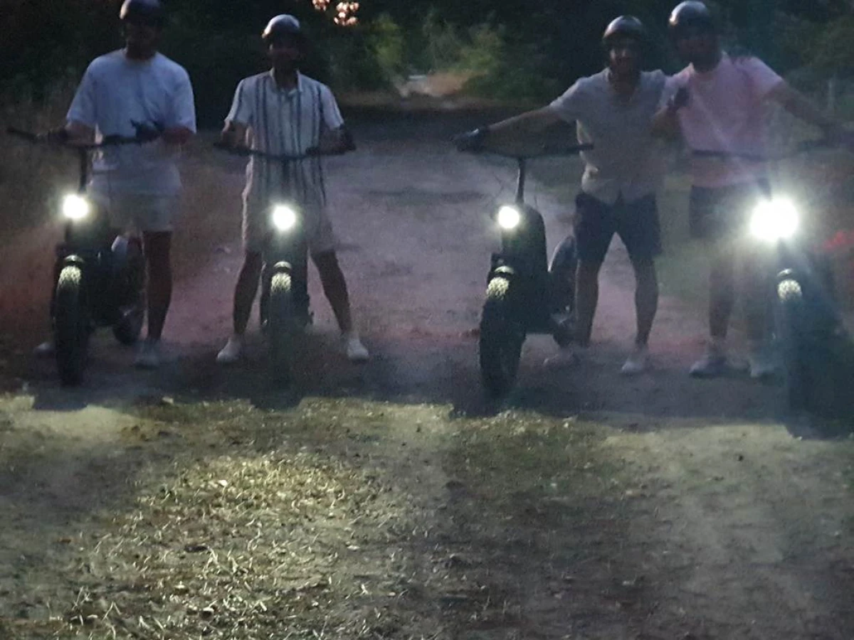 Sortie soirée en trottinette électrique tout terrain entre lacs et vignobles de Pessac Léognan - Bonjour Fun