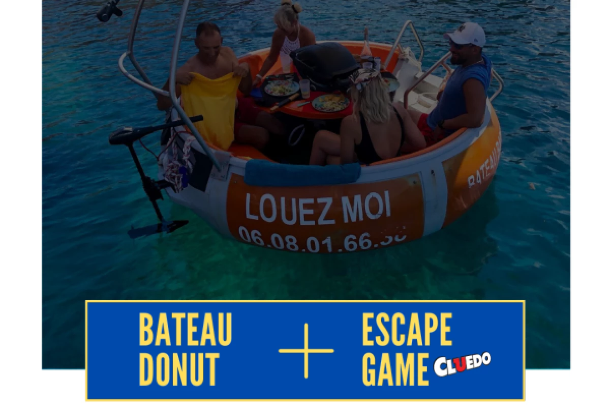 SUN & FUN : COMBO BATEAU DONUT + CLUEDO - Bonjour Fun