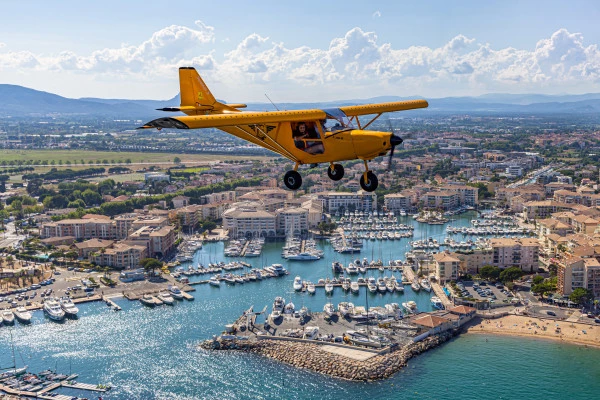 Vol en ULM les Avions jaunes Fréjus - Baptême de l'air 15 mn - Bonjour Fun