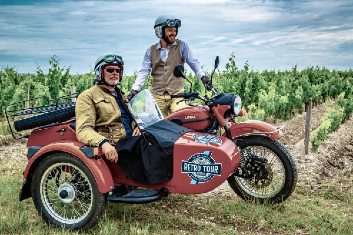 Excursions dans les vignobles bordelais en side-car - Bonjour Fun