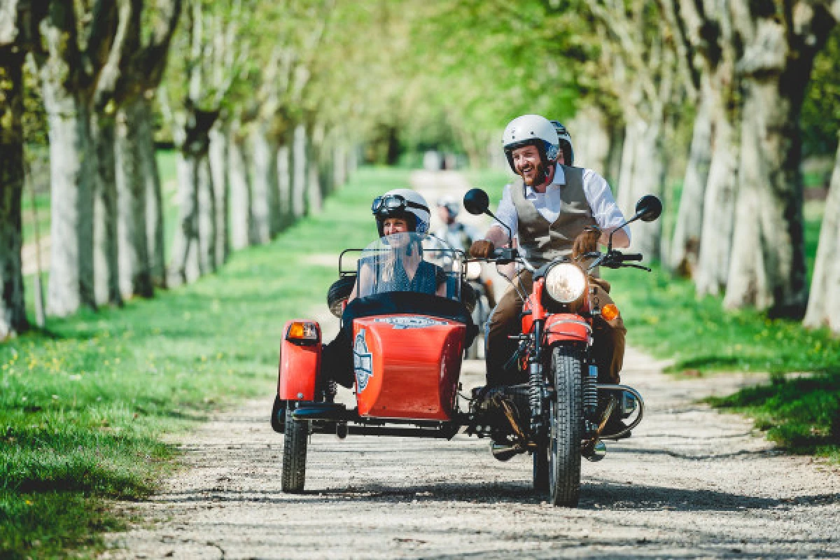 Excursions dans les vignobles bordelais en side-car - Bonjour Fun